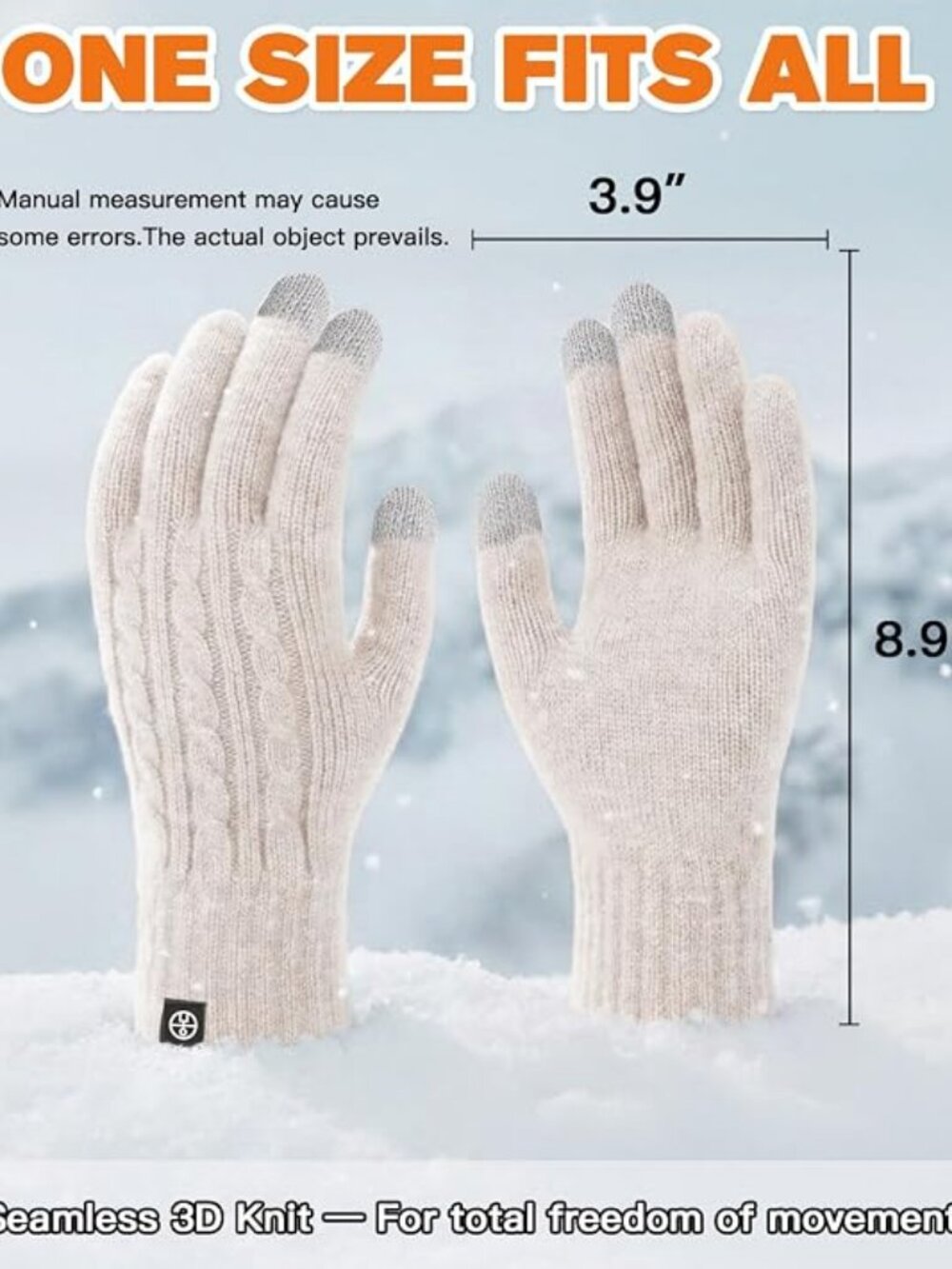 Women’s Winter Gloves Touch Screen Thermal Knit Lining Gloves